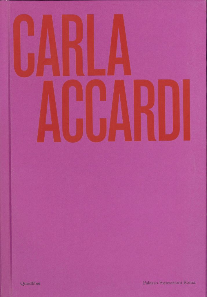 Carla Accardi, a cura di Daniela Lancioni e Paola Bonani, Quodlibet 2024.